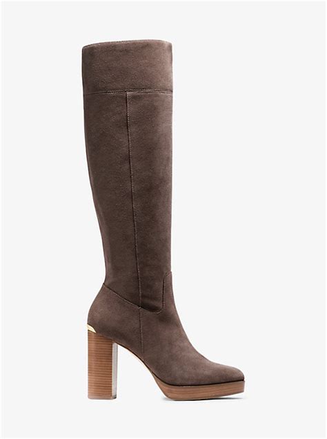 michael kors regina boots canada|Regina Suede Platform Boot .